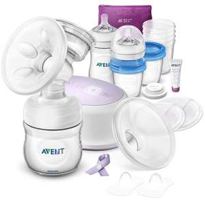 Philips Avent Single Electric Breast Pump AND Feeding Set - SCD292/31 @ Amazon Deals