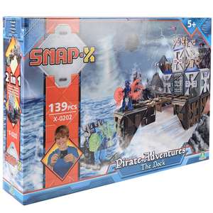 Snap X Pirate Adventures The Dock Play Set 139 Pieces @ XS Stock.Co.uk £8.98 Delivered