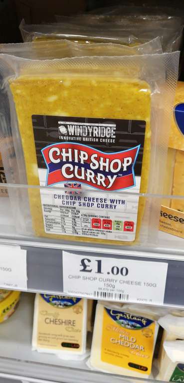 Chip Shop Curry Cheddar Cheese - Home Bargains - £1
