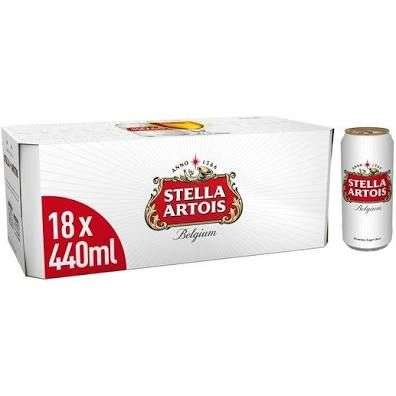 Stella Artois Lager 18 cans (18x440 ml) £12 @ Asda (online and instore)