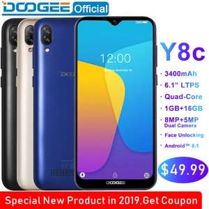 DooGee Y8C - Android Go Smartphone - Ali Express/DooGee Official - £38.51