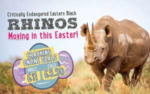 Twycross Zoo Tickets for Easter Holidays £10 adult instead of £21.95 / £5 child instead of £16.95 Valid 6th - 28th April @ Twycross Zoo