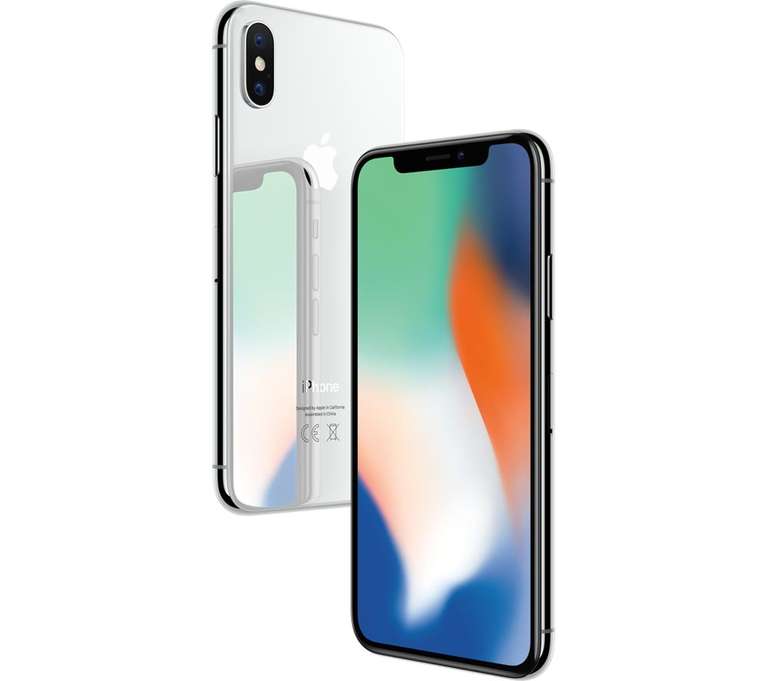 APPLE iPhone X - 256 GB, Silver - £949 @ Currys PC World