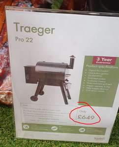 Traeger Pro 22 Wood Pellet Smoker BBQ Grill - Only £584.10 @ Squire's Garden Centres