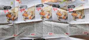 KFC Twister wrap £1.99 using voucher in the Mirror & Metro
