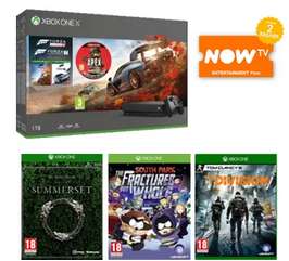 1TB Xbox One X Forza Horizon 4, Forza 7, Apex Founders Pack, TESO: Summerset, South Park TFBW, The Division, NOW TV £409.99 @ GAME