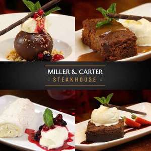 Free Starter or Dessert by downloading app @ Miller and Carter
