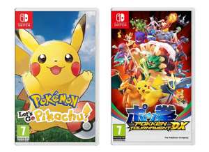 Pokemon: Let's Go, Pikachu! - £32.39 or Pokken Tournament DX (Nintendo Switch) £34.19 delivered @ Currys eBay