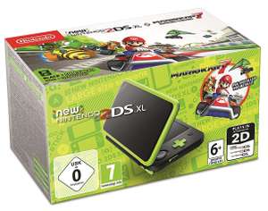 New Nintendo 2DS XL - Black and Lime Green - Pre-installed with Mario Kart 7 £90 with Free Fee Card (or) £93.63 with code @ Amazon France