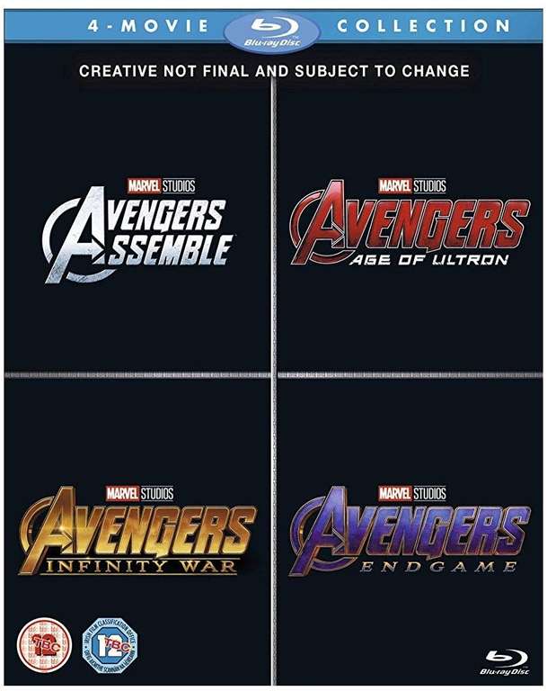 Avengers 1 - 4 Bluray boxset £35 @ Amazon (Pre-order)
