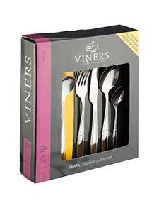Viners Pearl 18/0 Stainless Steel 16 Piece Cutlery Set + 4 Free Soup Spoons & Teaspoons £19.99 Sold by SelectiveGoods Fulfilled by Amazon.