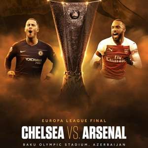 Watch UEFA Europa League Final LIVE for FREE - Chelsea & Arsenal on 29th May 8pm @ BT Sport YouTube channel
