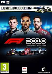 F1 2018 Headline Edition PC Steam Key £8.99 @ CD Keys