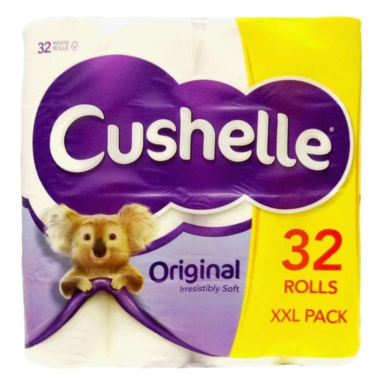 Pack of 32 Cushelle toilet rolls for £10.50 instore in Tesco Maryhill