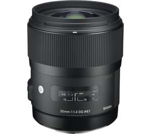 SIGMA 35 mm f/1.4 DG HSM A Standard Prime Lens - for Canon (1% TCB) - £499 @ Currys PC World