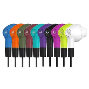 Motorola in ear wired earphones with in line microphone & control in 11 colours £3.99 each delivered @ eBay / primeretailing