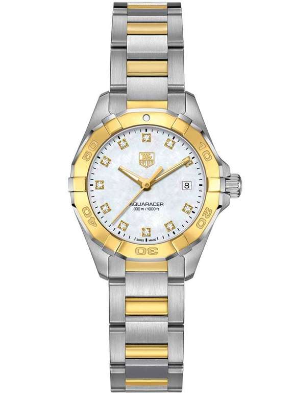 TAG HEUER Aquaracer Diamond-Set Bracelet Watch WAY1451.BD0922 - £1,995 @ TH Baker