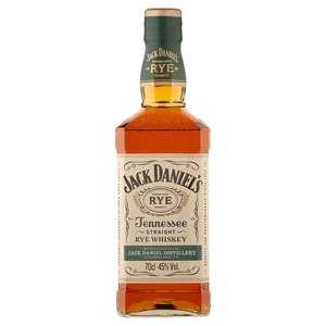 Jack Daniel's Tennessee Straight Rye Whiskey 700ml 45% abv £20 / Jack Daniel's Tennessee Whiskey with Honey £18 700ml @ Asda