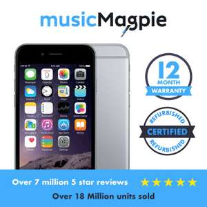 Apple iPhone 6 - 16GB 64GB 128GB - Unlocked SIM Free Smartphone Various Colours from £154.99 @ Music Magpie Ebay