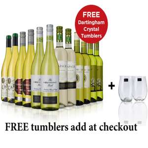 12 bottles of wine for £49.99 and two free glasses at Sunday Times Wine Club