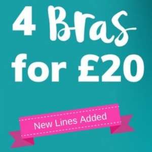 4 Bras for £20 delivered Ultimo and other top brands @ Lingerie Outlet