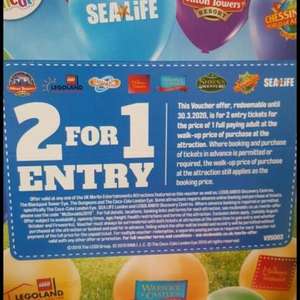 Rainy fathers day ideas, 2 for 1 Entry to Merlin Attractions Vouchers on Mcdonalds Happy Meals