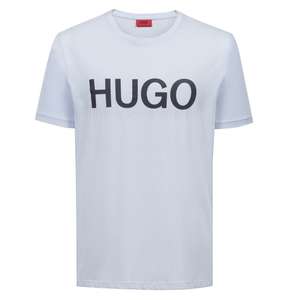 Crew-neck logo T-shirt in cotton jersey - £25 delivered @ Hugo Boss