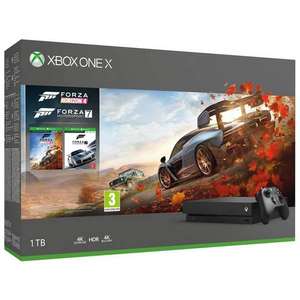 Microsoft Xbox One X 1TB Console & Forza 4 and Forza 7 Bundle - Black @ Ebay Argos (USE CODE)