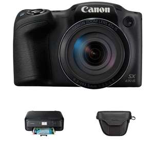 Canon SX430 45x Zoom Camera + FREE TS5150 Printer and Camera Case - £179.99 @ Argos