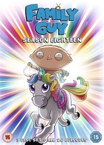 Family Guy S18 DVD - £9.99 (Prime) £12.98 (Non Prime) @ amazon