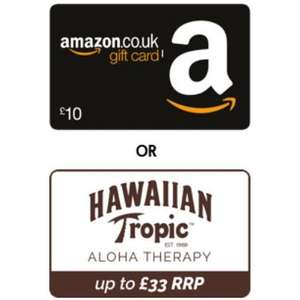 £24.96 Hawaiian Tropic bundle / £10 Amazon Voucher when you take out travel insurance with The Post Office (£6 Quidco/£6.30 TCB)