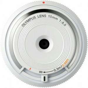 Olympus M.Zuiko Digital 15mm F8 Body Cap Lens - White - £31.99 at SRS Microsystems