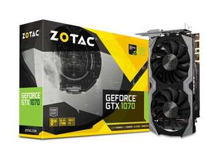 Zotac GeForce GTX 1070 Mini 8GB Graphics Card, £245.16 at CCL Online (free code for Shadow of the Tomb Raider)