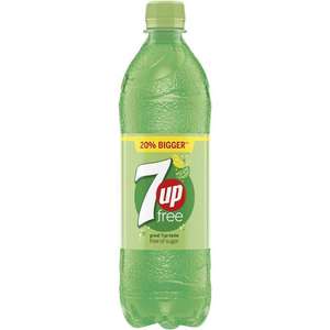 7Up Sugar Free 600ml bottle 29p each or 4 for £1 @ Home Bargains