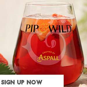 Complimentary / Free Pip & Wild Cider at All Bar One EXTENDED until 30 September, sign up to email