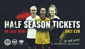 Partick Thistle Women’s FC Half-Season Ticket Only £20