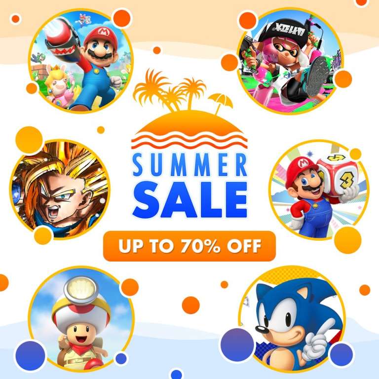 HUGE Nintendo eShop Summer Sale! Up to 70% off (Nintendo Switch / Nintendo 3DS / WiiU)