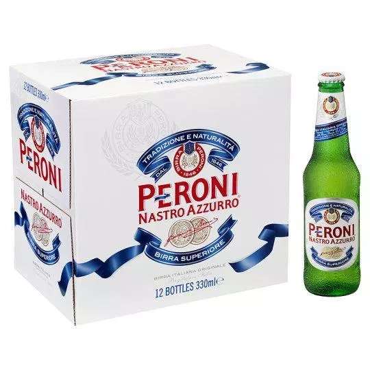 Peroni Nastro Azzurro Beer deal 12 bottles for £12 at Tesco