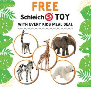 Free Schleich Toy with every kids meal deal @ Giraffe