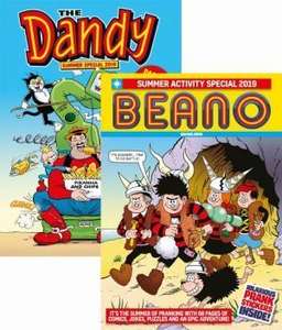 Beano & Dandy Summer Specials 2019 (2 bookazines) £10 with free delivery @ DC Thomson Shop