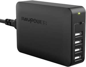 RAVPower 60W 5-Port Charging Station (45W USB-PD - Power Delivery) - £19.99 @ Amazon (Prime Only)