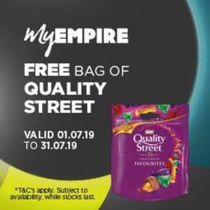 Free bag of Quality Streets with Printed Voucher @ Empire Cinema with ticket purchase