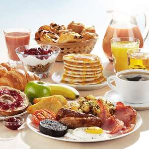 Adult Unlimited Breakfast + 2 kids eat FREE £9.50 (£3.16p/p) - Including Continental Breakfast & Costa Coffee  @ Brewers Fayre