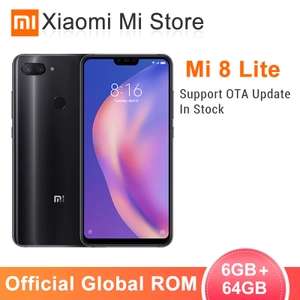 Xiaomi Mi 8 Lite 6GB RAM 64GB ROM Snapdragon 660 6.26" Smartphone £132.93 @ Ali Express / Xiaomi Store