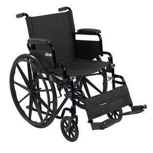 Drive Streak Self Propelled Manual Mobility Aid Folding Wheelchair Lighweight - £47.99 Delivered by livewell-today / eBay