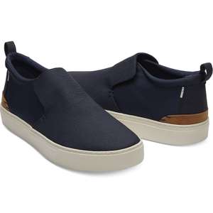 Up to 70% Sale + Free Delivery @ TOMS - Navy Canvas Nylon Men's Paxton Shoes  (was £60) now £18.00 delivered
