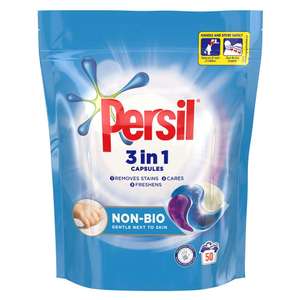[BACK IN STOCK] Persil 3-in-1 Non Bio Washing Capsules 50 Wash, 1350g - £7 @ Amazon Pantry - Prime Exclusive (£15 minimum +£3.99 delivery)