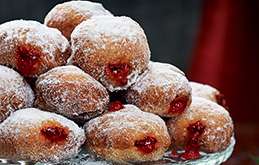 Morrisons 5 Pack of Filled Jam Doughnuts - All Flavours - Only 50p Instore Bakery