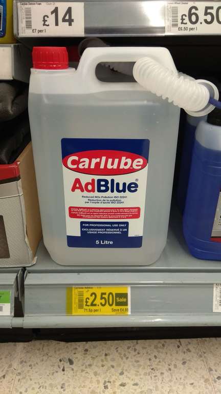 Carlube Adblue 5l for £2.50 in-store at Asda
