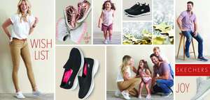 Skechers - buy one pair get 30% off 2nd pair instore at Livingston Designer outlet